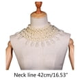 thumbnail image 5 of MANNYA Wedding Dress Necklace Hollow Out Waterdrop Pearl Beaded Pendant Choker Collar, 5 of 7