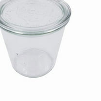 Packnwood 294WEK742 3.93 Dia. x 4.33 in. 19.6 oz Bokocook Reusable Weck Jars with Glass Lid Mold - 6 Piece