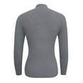 thumbnail image 5 of Fgnfyis Women Solid Color Half Turtleneck Button Down Sweater Top for Autumn Winter Warmth Grey M, 5 of 5