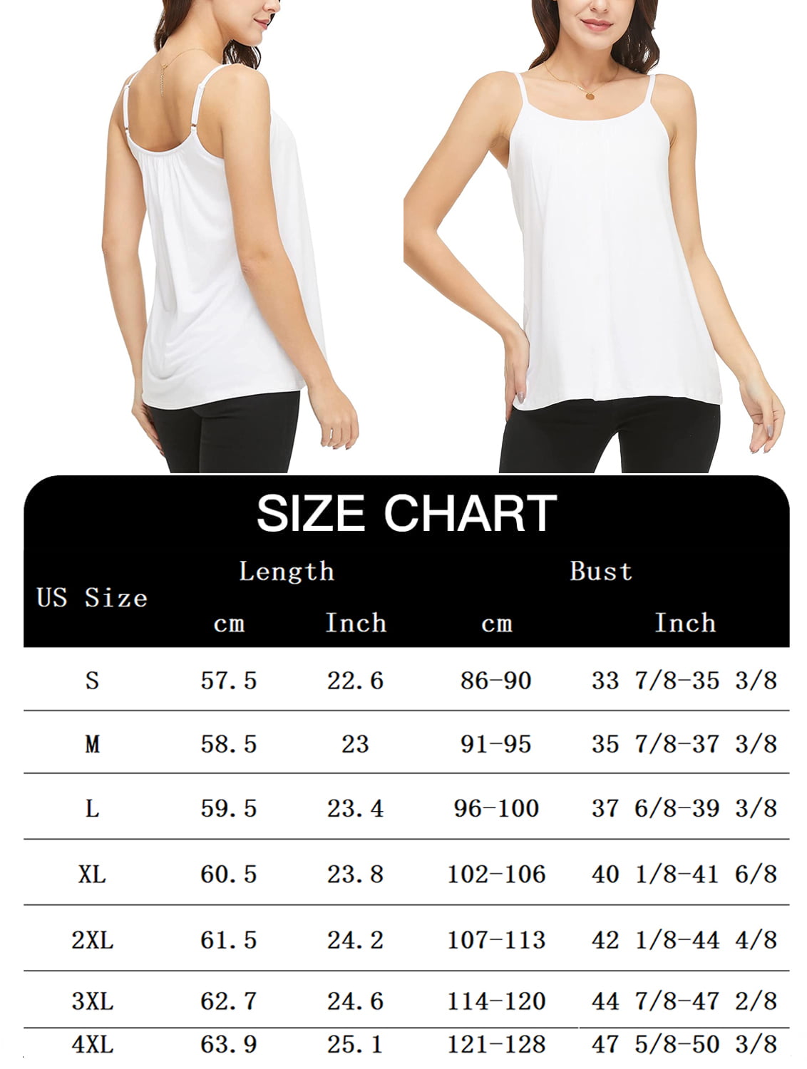 COMFREE Women's Tank Top with Built in Bra Camisole Flowy Swing Pleated Tank  Top Cami with Adjustable Strap 