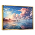 thumbnail image 2 of Designart "Pastel Aqua Skies" Clouds Floater Framed Wall Art Prints, 2 of 5