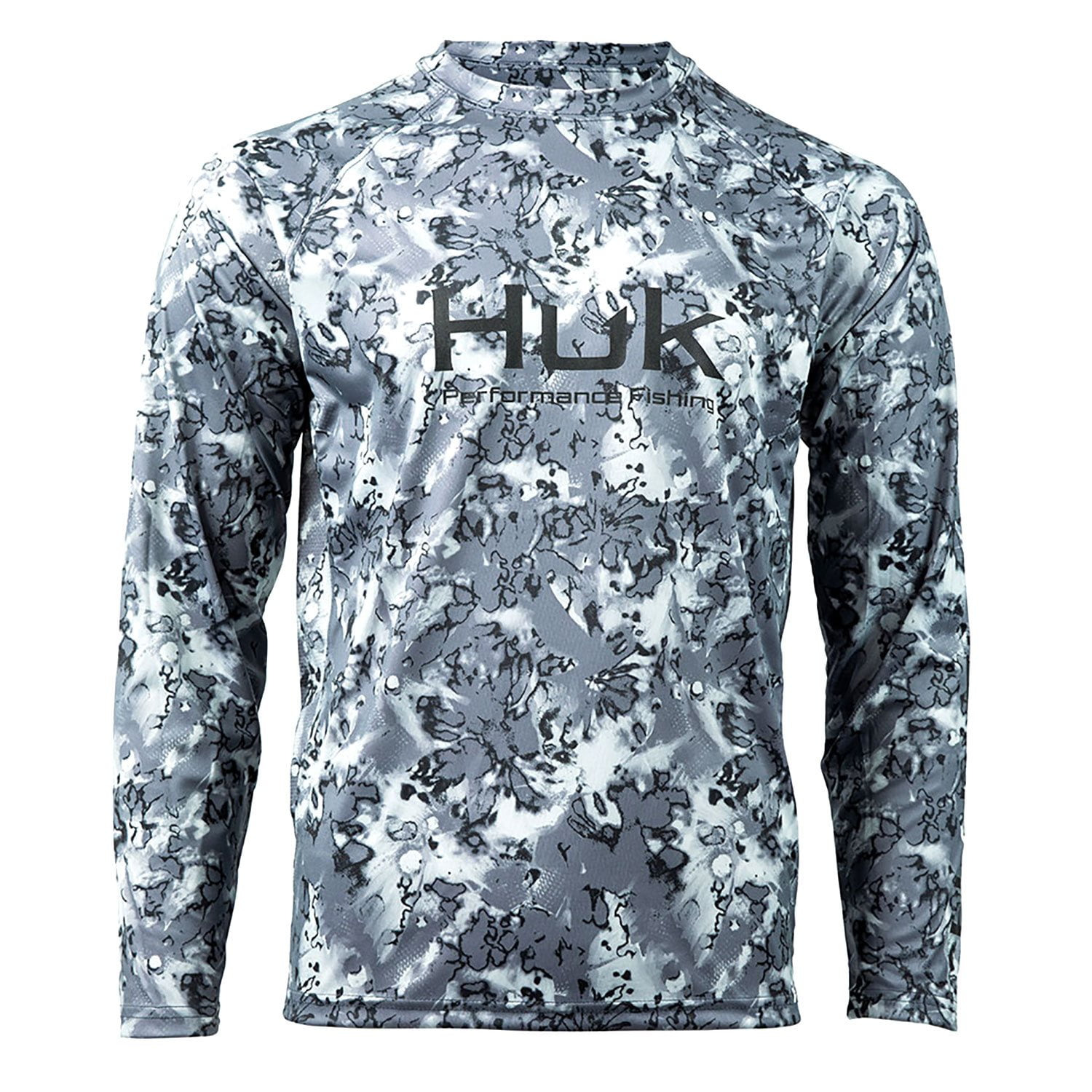 HUK Men's Pursuit Buzzer Long Sleeve Fishing Shirt - UPF 30+, Moisture-Wicking, Stain Resistant
