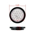 thumbnail image 3 of Astra Depot 2X 4" Round Clear Lens Red Light 24-LED Tail Stop Brake Running Red Lamp Wiring Plug Fit 12V DC Truck Trailer RV, 3 of 9
