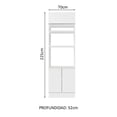 thumbnail image 4 of Despensero Alacena Multiuso Organizador Madesa 3 Puertas BB, 4 of 5