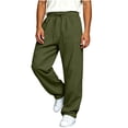 thumbnail image 2 of Inleife Mens Pants Sweatpants Stretch Men's Casual Sport Pocket Solid Color Elastic Waist Jogger Pants, 2 of 6
