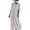 Gray, variant on Women 2026 Summer Nautical Sailor Collar Dress Short Sleeve Striped Loose Maxi Dress with Pocket for Refreshing Casual