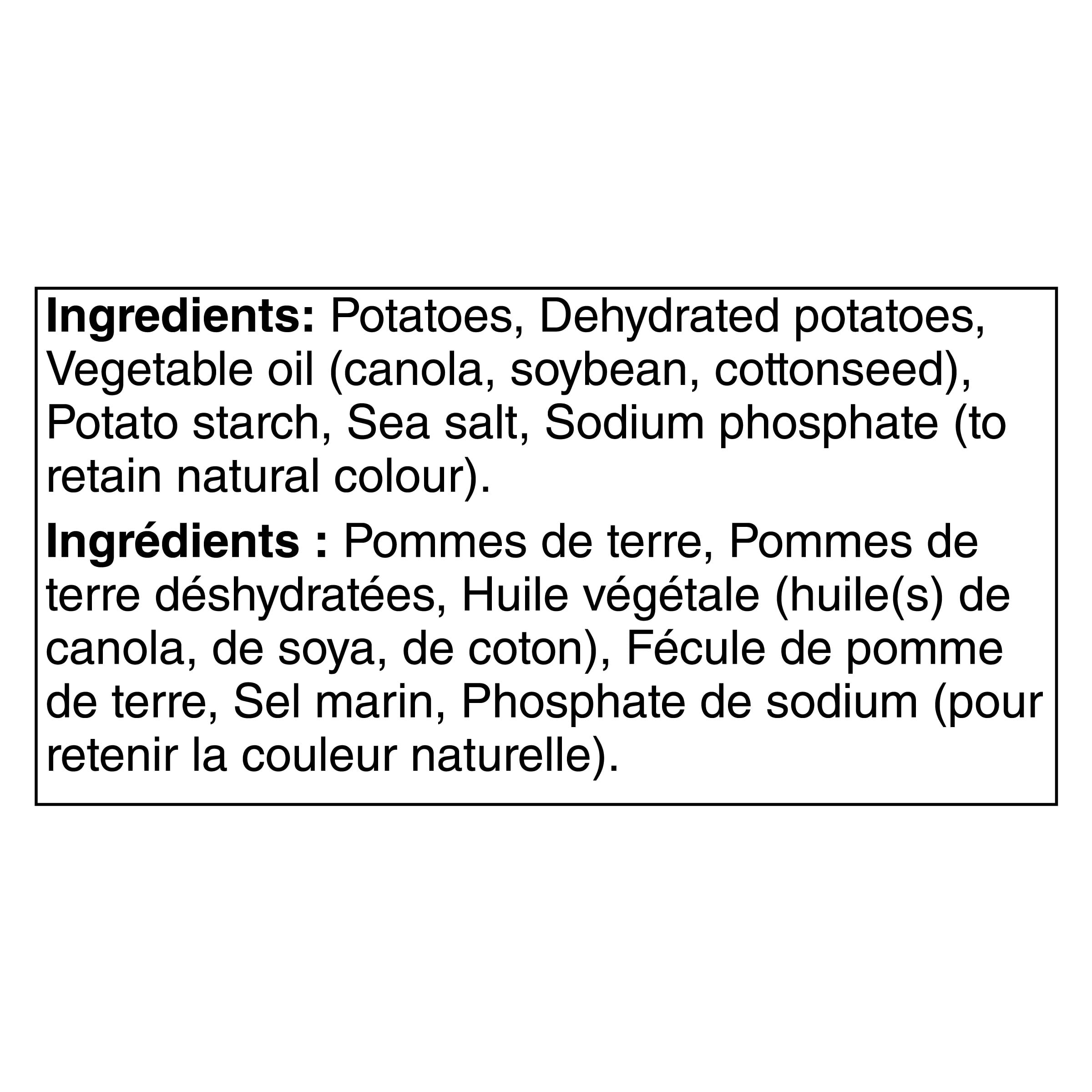 Frites souriantes Smilesᴹᴰ McCainᴹᴰ, 650 g 650g