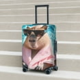 thumbnail image 5 of JUNZAN Island Vacation Guinea Pig Print Washable Luggage Cover - Fashion Suitcase Protector Fits 18-32 Inch Luggage (without luggage), 5 of 5