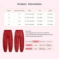 thumbnail image 6 of TiaoBug Kids Girls Harem Pants Belly Dance Costume Bollywood Tribal Arabic Princess Lantern Trousers Red 9-10, 6 of 6