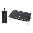thumbnail image 2 of Mesa de camping portátil Cola Mesa de playa plegable aluminio ultraligera Negro, 2 of 8
