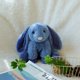 thumbnail image 5 of Peluche de peluche con forma de albaricoque y cordero, conejito azul marino, 20 cm, 5 of 9