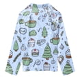 thumbnail image 6 of 2 Piece Girls Silk Pajamas Set Soft Satin Sleepwear For Comfortable Nights 2 Years- 14 Years Long Sleeve Sweatshirt Tops Pants Set for 0 6 12 18 24 M 1t 2t 3t 4t 5t 6t (3-4 Years,Light Blue), 6 of 9