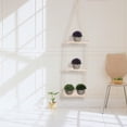 thumbnail image 4 of Wall Hanging Shelf, Safe Durable Multi-Purposes For Courtyard Corridor Living Room Bedroom 3 Tier, 4 of 8