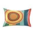 thumbnail image 7 of Yayeee Pillowcase Standard Size Set of 2 Satin Wrinkle Resistant Pillow Case, Colorful Stripes, 7 of 7