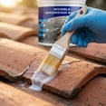thumbnail image 4 of Waterproof Glue, Waterproof Paint, 10Oz, Wall Repair, Gutters, Pools, Exterior Paint, Paint BrushesforWalls, Protective Gloves, 2inFlat Brush, 3 Pc, 1 Set, 4 of 5