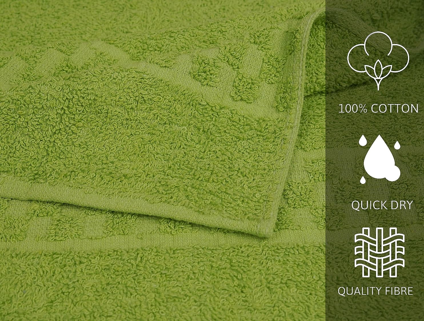 Zuperia 7-Pack Large Bath Towels, 30x54 Soft Cotton, Absorbent, Multicolor for Spa, Gym & Bathroom