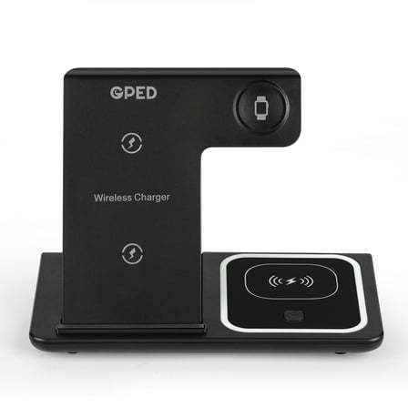 3 in 1 Wireless Charger, Fast Charging Station Compatible Apple Watch Airpods Pro iPhone 15 14 13 12/11/11 pro/X/XS/XR/Xs Max,Wireless Charging Stand 3 in 1 Wireless Charger Dock Station