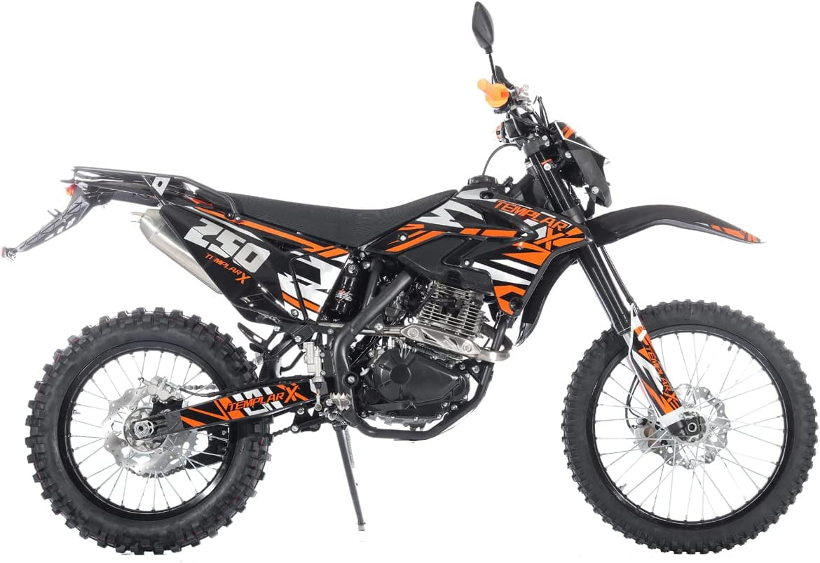 X-Pro Templar X Gasoline 249.9cc Dirt Bike - Orange