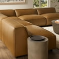 thumbnail image 5 of Modway Auren 5-Piece Leather Upholstered Sofa in Camel, 5 of 7