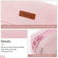 thumbnail image 4 of Estuche para lápices, estuche para lápices para estudiantes, estuche para monedas, bolsa para cosméticos, organizador de papelería para oficina, color rosa, 4 of 7