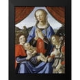 thumbnail image 2 of Del Verrocchio, Andrea 14x18 Black Modern Framed Museum Art Print Titled - Madonna and Child With Saints, 2 of 5