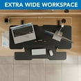 thumbnail image 6 of 47 Inch Large Standing Desk Converter – Extra Wide Sit Stand Riser with Keyboard Tray, Dual Monitor Space, Gas Spring Height Adjustable – Ergonomic Desktop Workstation for Home or Office, 6 of 10