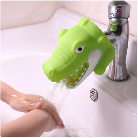 - BEAD BEE Kitchen Bathroom Duck Faucet Extender Sink Handle Extender Child Washing Green
