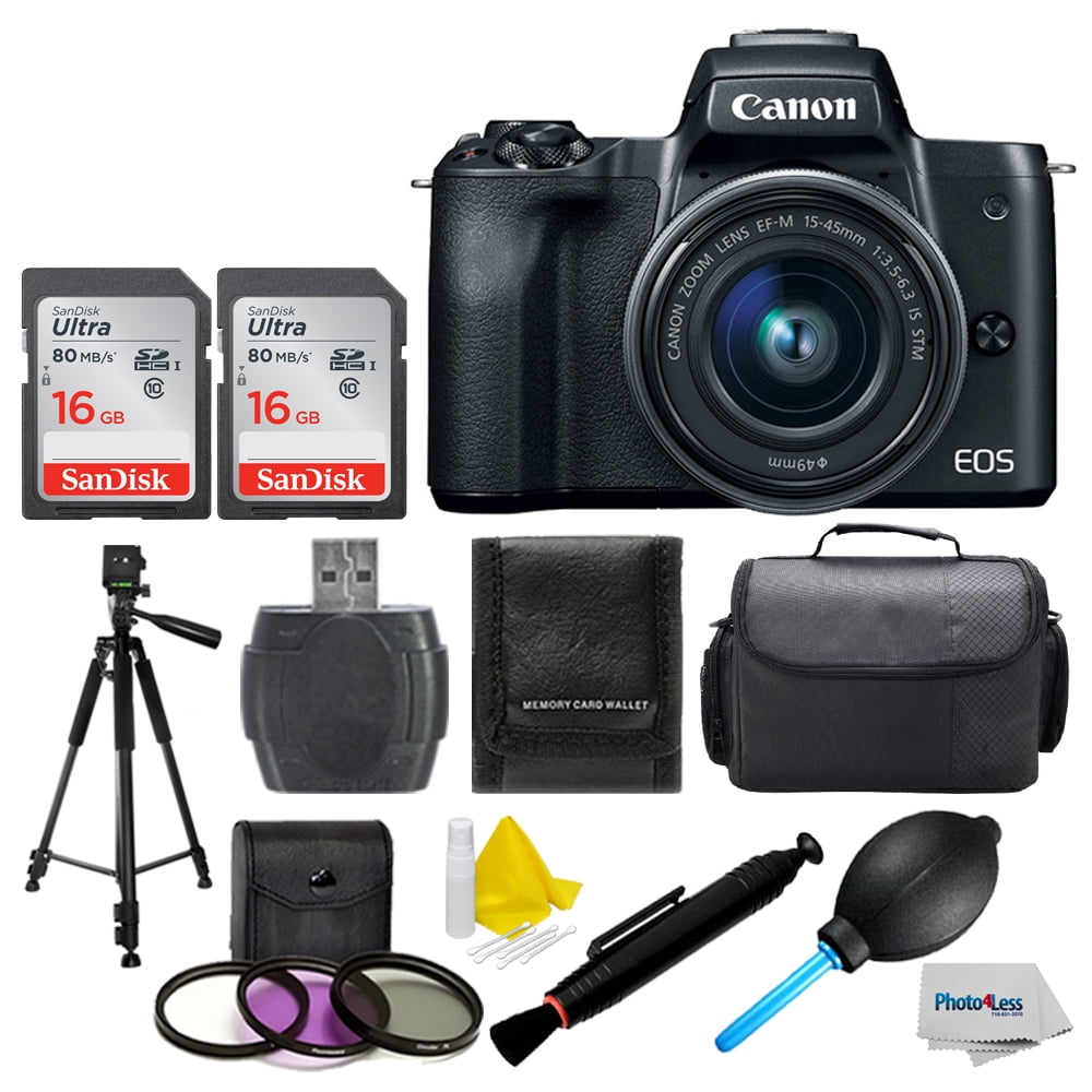 Canon EOS M50 Mirrorless Camera Kit w/ EF-M15-45mm Lens ...