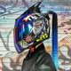 thumbnail image 3 of Casco integral para motocicleta, casco de seguridad para montar en moto, doble lente, casco de carreras, trenzas individuales, cuernos, 3 of 5