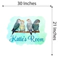 thumbnail image 4 of Personalized Watercolor Decal Bedroom Wall Decal for Children Watercolor Background Customize Name Art Cute Custom Name Décor - Size: 30 In x 21 In, 4 of 5