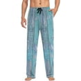 thumbnail image 4 of Blue Summer Wooden Ghost Pajama Pants, Men's Lounge Pants Light with Drawstring and Pockets, Christmas New Year Birthday Father's Day Gifts, 4 of 7