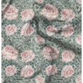 thumbnail image 1 of Soimoi Polyester Crepe Fabric Peony Floral Decor Fabric Printed Yard 42 Inch Wide, 1 of 6