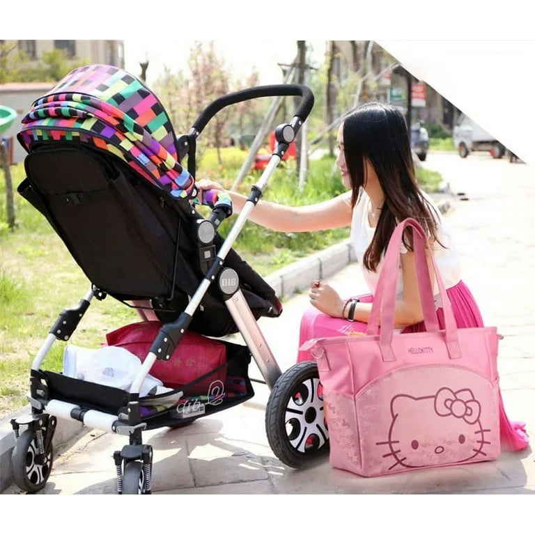 Hello Kitty Mommy Diaper Bag Large Capacity Handle Bags Travel Shoulder Bag Multifunctional Maternity Baby Stroller Bags