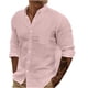 thumbnail image 2 of pstuiky Camisas casuales de manga larga para hombre, Camisa de negocios informal de manga larga con botones y cuello vuelto de color entero para hombre Tops de hombre xl, 2 of 6