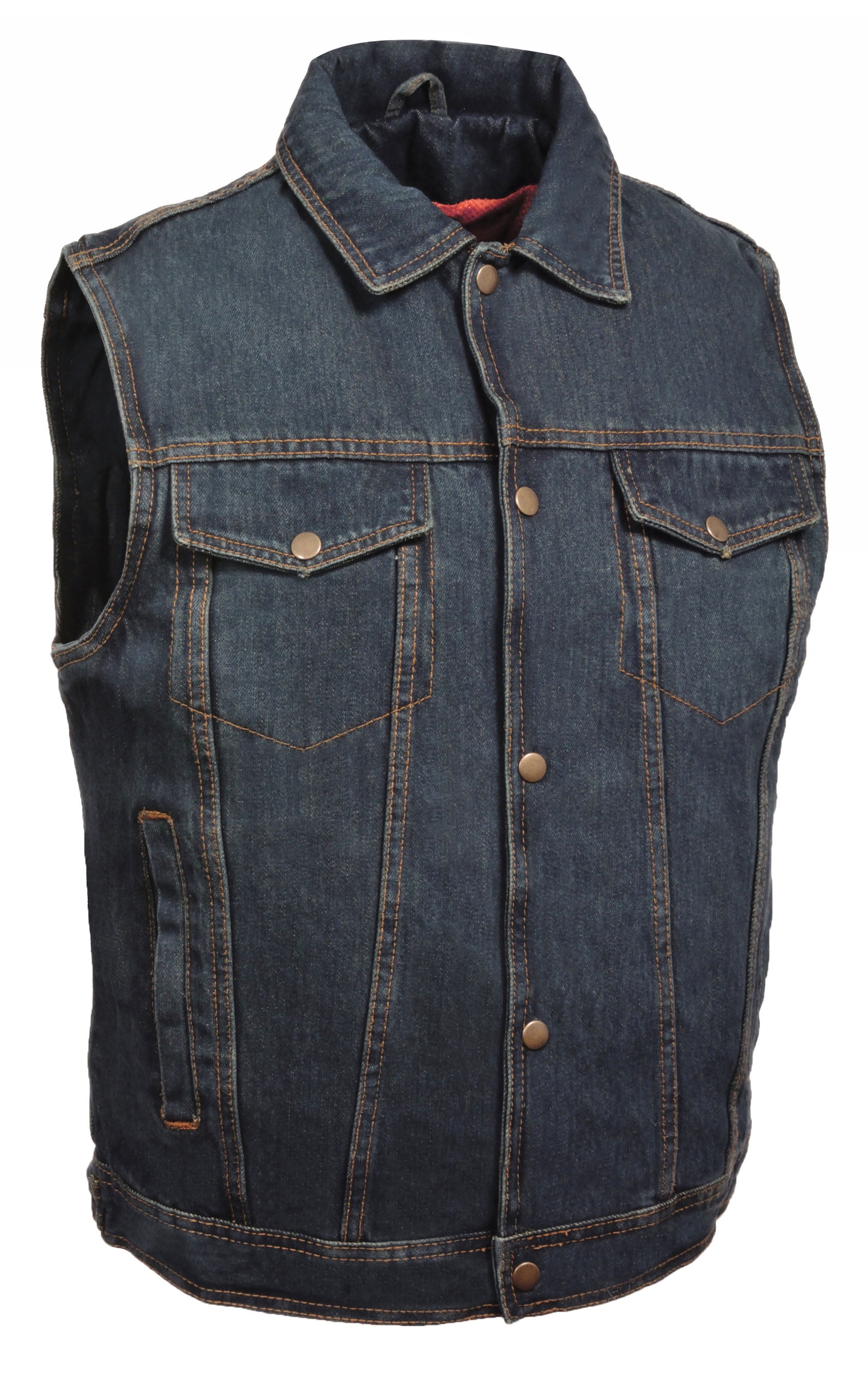 mens denim vest walmart