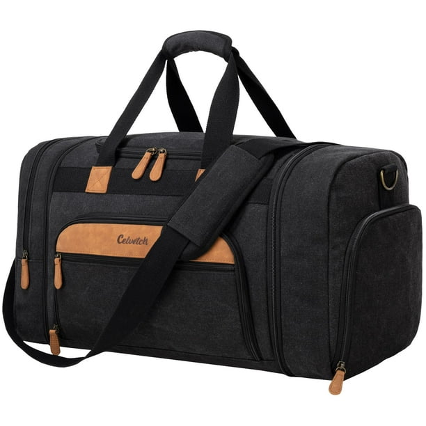 Bolsa de lona Celvetch de 50 litros, ampliable con compartimento para zapatos