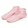 thumbnail image 5 of Qingpeng Womens Rhinestone Embellished Mesh Flat Sandals Open Toe High Ankle Design Breathable Slip On Summer Shoes, 5 of 5