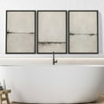 thumbnail image 3 of IDEA4WALL Framed Canvas Print Wall Art Set of 3 Pastel Abstract Watercolor Serene Aesthetic Digtal Art Wall Decor Black and Brown Nature Scenery Prints Zen Minimal Artwork -, 3 of 5