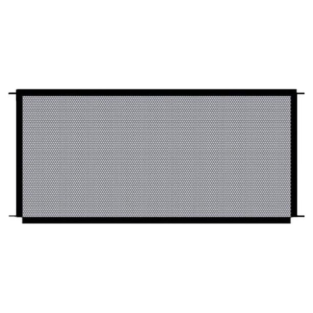 Puerta de seguridad portátil para niños y mascotas, barrera de seguridad para perros y mascotas Negro 110x72cm
