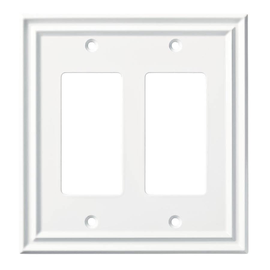 Brainerd W36432-PW Pure White Arched Single Switch Cover Wall Plate 