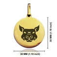thumbnail image 2 of Stainless Steel Year of the Pig Zodiac Round Medallion Keychain Circle Ring, 2 of 2