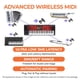thumbnail image 5 of CME WIDI Master - Adaptador inalámbrico MIDI Bluetooth 5 MIDI DIN 5 - Latencia ultrabaja - División/fusión MIDI - Sintetizador EWI Keytar Pedalboard Teclado de piano digital a MIDI, macOS, iOS, Androi, 5 of 5