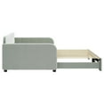 thumbnail image 2 of vidaXL Daybed with Trundle Light Grey 100x190 cm Velvet, 2 of 5