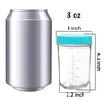 thumbnail image 2 of Youngever Glass Baby Food Storage, Recipientes de vidrio para bebés de 8 onzas con tapas herméticas, frascos de vidrio con tapas, 8 colores surtidos, 2 of 2