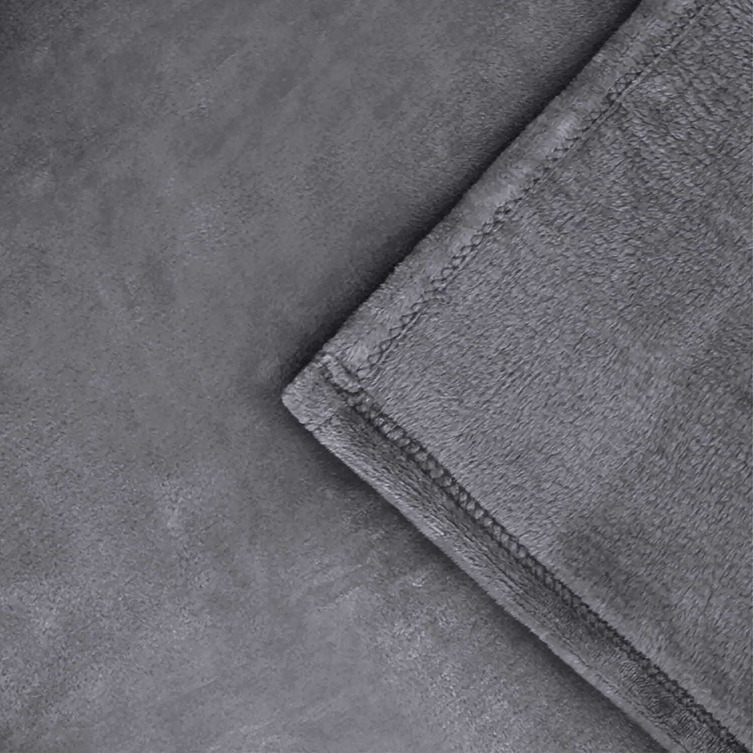 Moonlight20015 Fleece Blanket, Soft Microplush, Lightweight, Thick And Warm Cozy Comforter, Twin (60x80) Gray