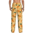 thumbnail image 3 of Goofa Love Carrot Printed Soft Pajama Pants for Men, Wide Leg Comfy Casual Lounge Yoga Pants-Small, 3 of 9