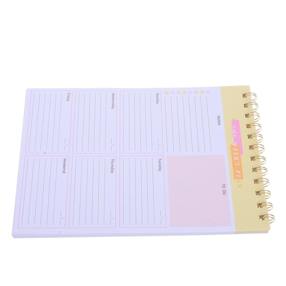 Student Weekly Planner Notepad with Dates, 24x16.5x1.5 cm, Organizer for School and Study Schedule