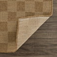 thumbnail image 4 of BoutiqueRugs Kuval Checkered Outdoor Area Rug - Outdoor Safe - Camel - 2'7" x 4', 4 of 19