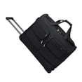 thumbnail image 2 of Bolsa de lona enrollable con ruedas Madera de viaje Portable Multipropósito Expandible Bolsa de semanario para viajar durante la noche Negro l, 2 of 10