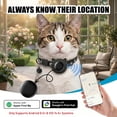 thumbnail image 2 of WAAYEEPAL Pet Tracker Collar for Cats, Bluetooth Anti-Lost Tag, No Subscription, Works with Apple Find My & Google Find Device, Black, 2 of 8